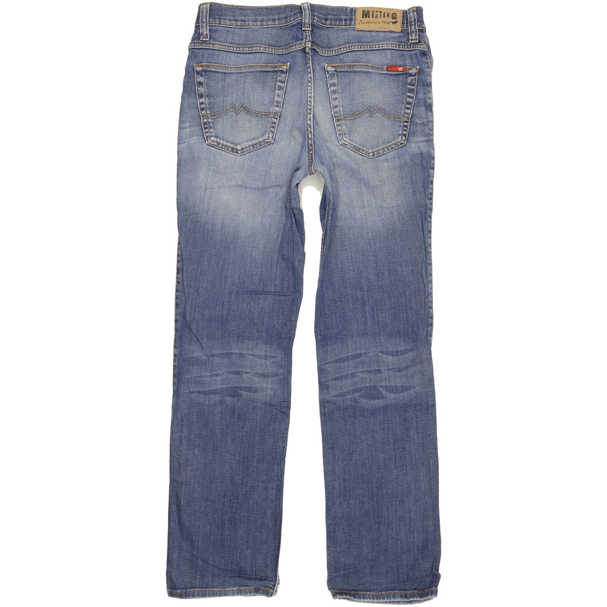 Mustang Tramper Men Blue Straight Regular Stretch Jeans W34 L33