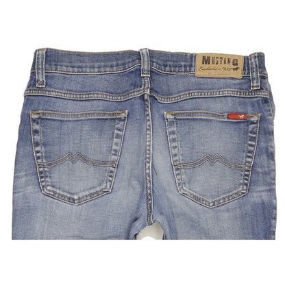 Mustang Tramper Men Blue Straight Regular Stretch Jeans W34 L33