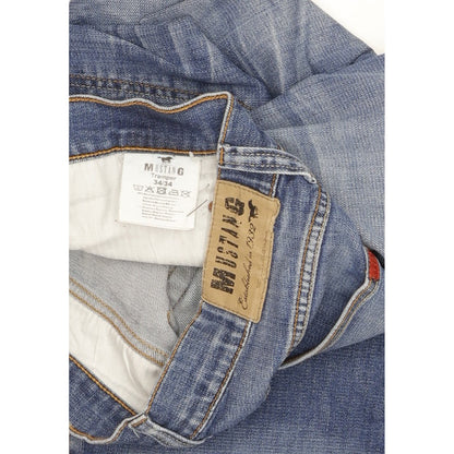 Mustang Tramper Men Blue Straight Regular Stretch Jeans W34 L33