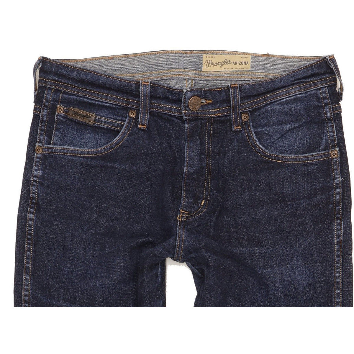 Wrangler Arizona Men Blue Straight Regular Stretch Jeans W32 L31