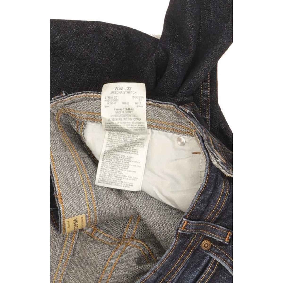 Wrangler Arizona Men Blue Straight Regular Stretch Jeans W32 L31
