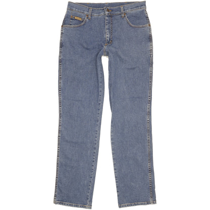 Wrangler Texas Men Blue Straight Regular Stretch Jeans W34 L33