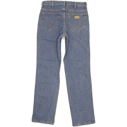 Wrangler Texas Men Blue Straight Regular Stretch Jeans W34 L33