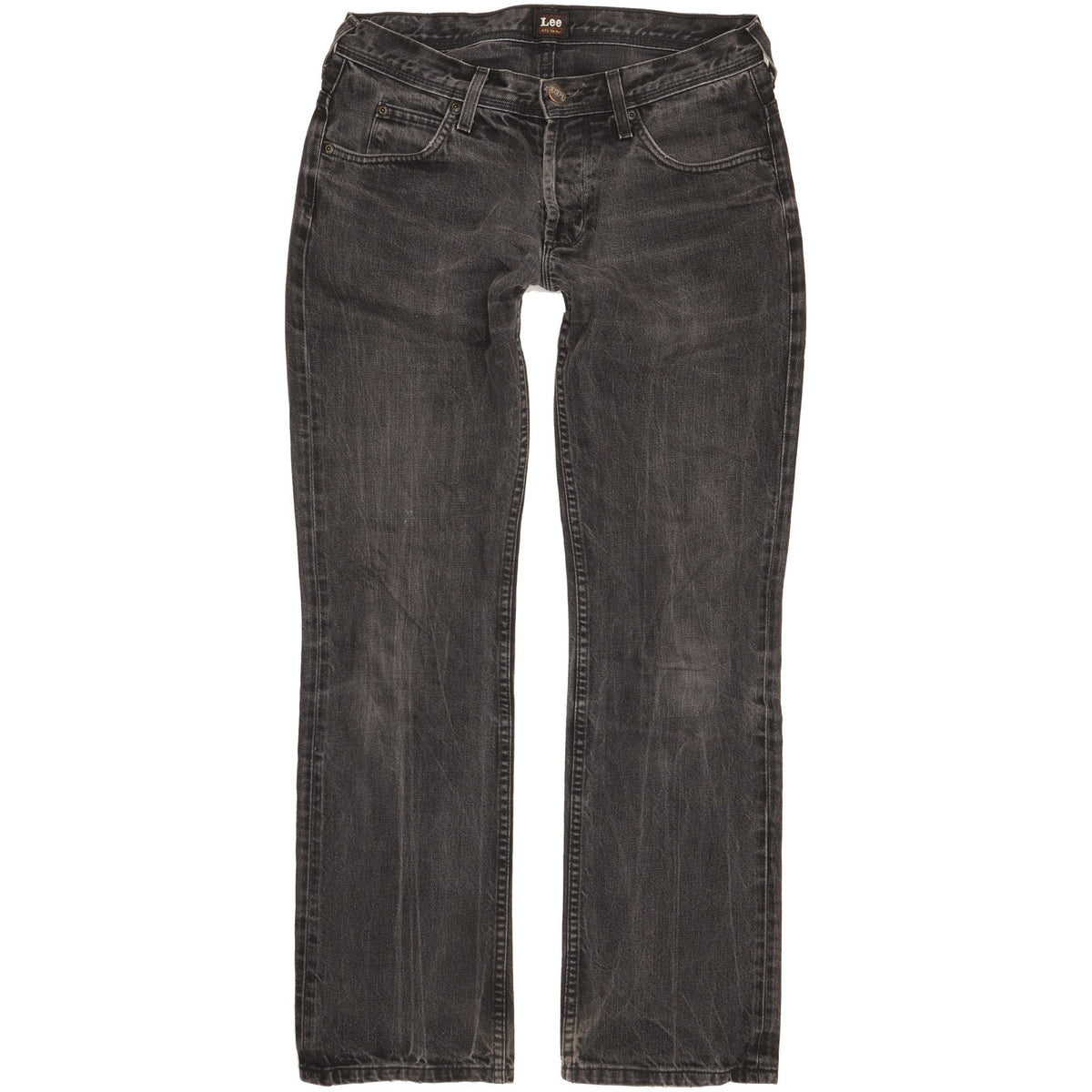 Lee Knox Men Black Straight Regular Jeans W32 L31