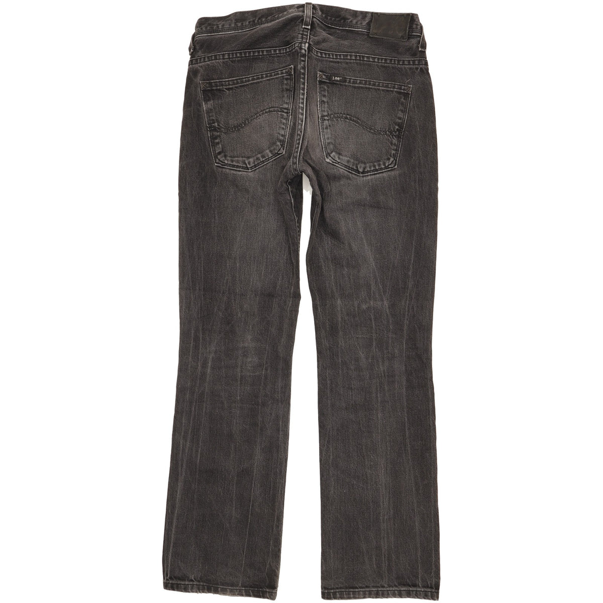 Lee Knox Men Black Straight Regular Jeans W32 L31