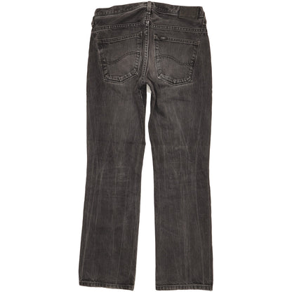 Lee Knox Men Black Straight Regular Jeans W32 L31