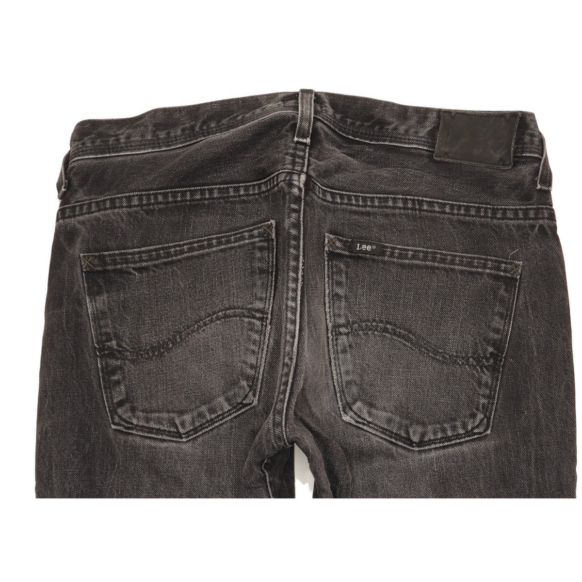 Lee Knox Men Black Straight Regular Jeans W32 L31