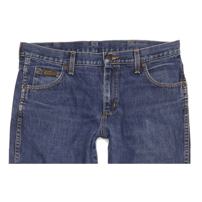 Wrangler Men Blue Straight Regular Jeans W33 L32