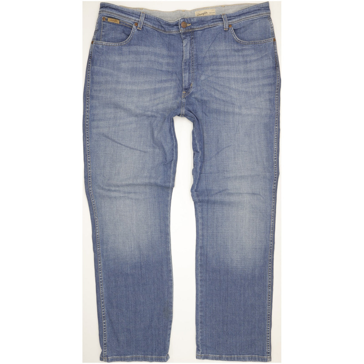 Wrangler Texas Men Blue Straight Regular Stretch Jeans W44 L34