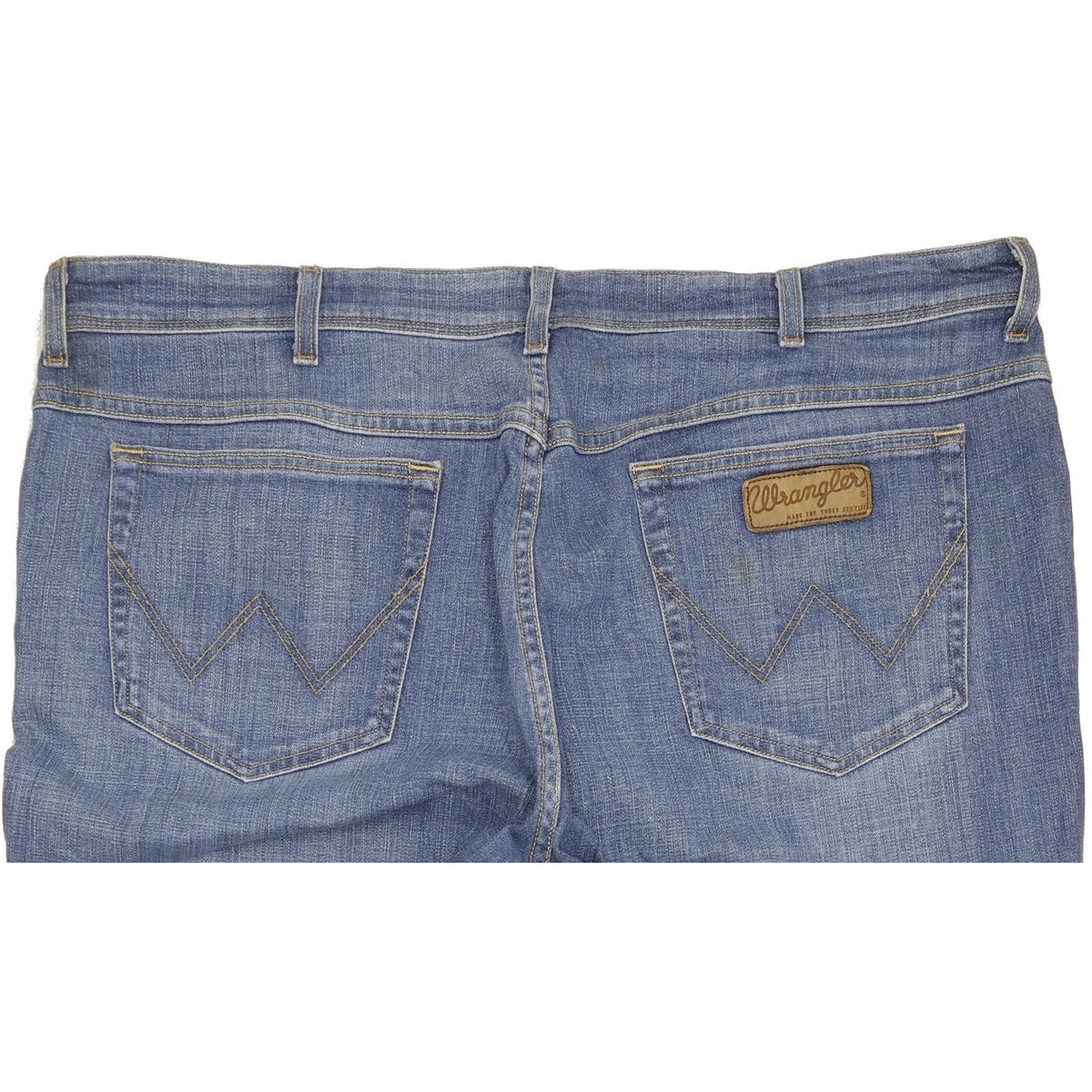 Wrangler Texas Men Blue Straight Regular Stretch Jeans W44 L34