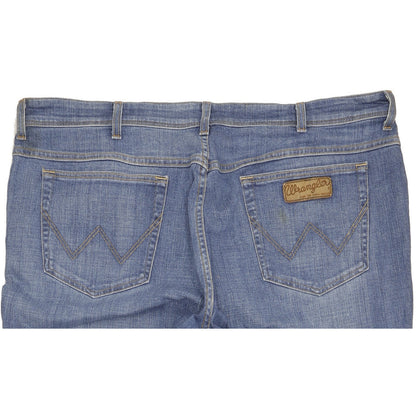Wrangler Texas Men Blue Straight Regular Stretch Jeans W44 L34