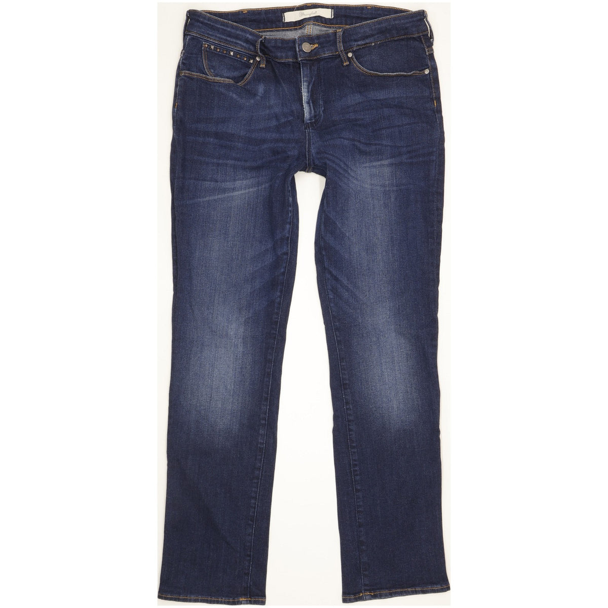 Wrangler Drew Women Blue Straight Slim Stretch Jeans W30 L29