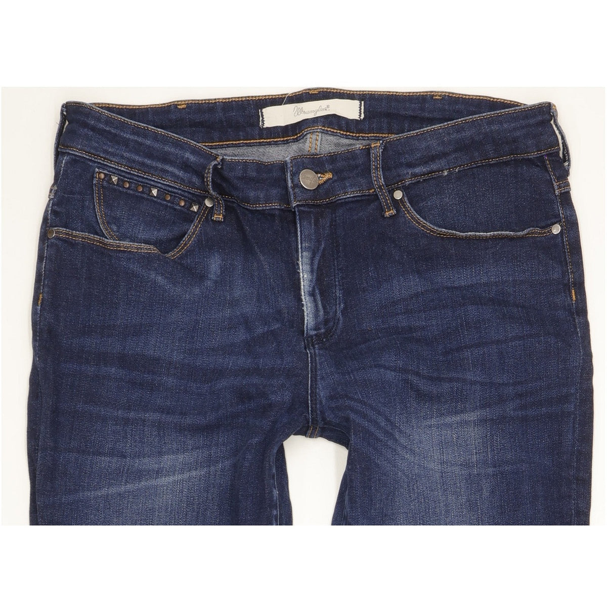 Wrangler Drew Women Blue Straight Slim Stretch Jeans W30 L29