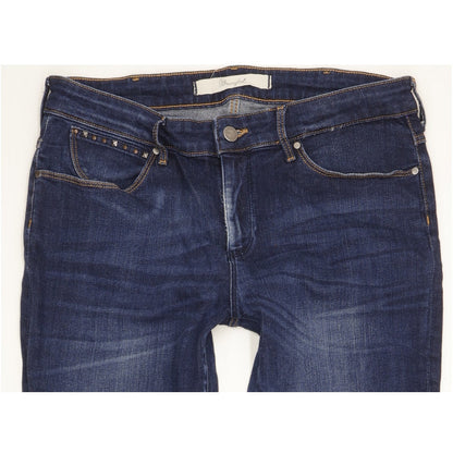 Wrangler Drew Women Blue Straight Slim Stretch Jeans W30 L29