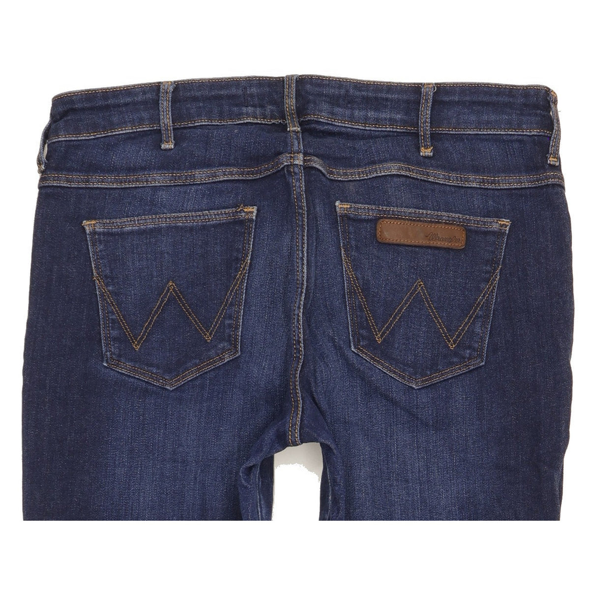 Wrangler Drew Women Blue Straight Slim Stretch Jeans W30 L29