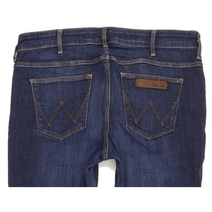 Wrangler Drew Women Blue Straight Slim Stretch Jeans W30 L29