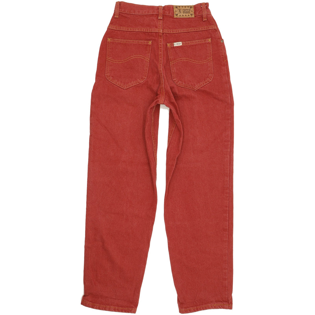 Lee Gossip Red Tapered Relaxed Jeans High Waisted W26 L30