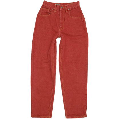 Lee Gossip Red Tapered Relaxed Jeans High Waisted W26 L30