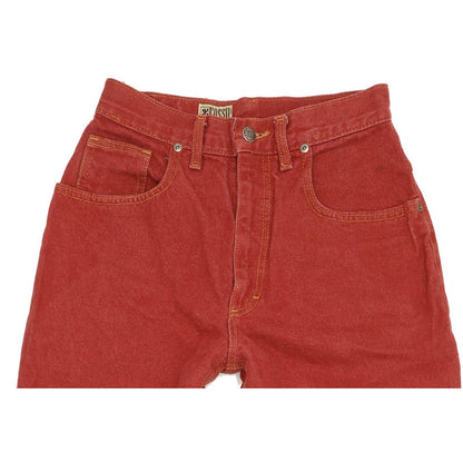 Lee Gossip Red Tapered Relaxed Jeans High Waisted W26 L30