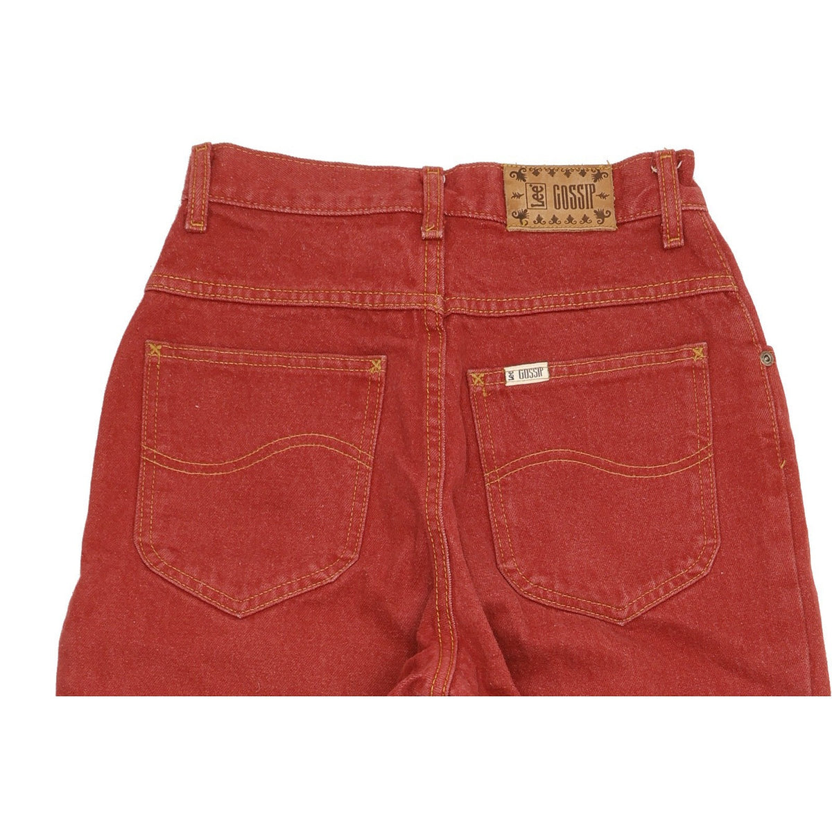 Lee Gossip Red Tapered Relaxed Jeans High Waisted W26 L30