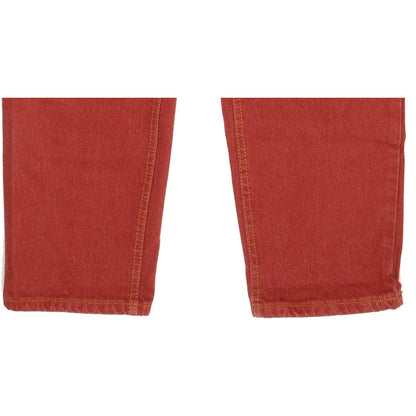 Lee Gossip Red Tapered Relaxed Jeans High Waisted W26 L30