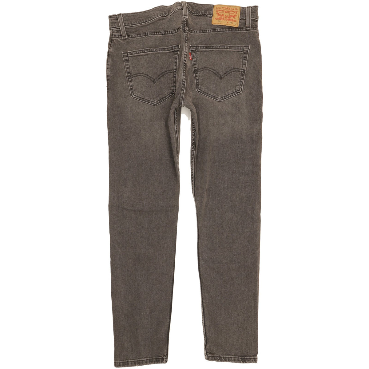 Levi's 512 Men Grey Tapered Slim Stretch Jeans W34 L31