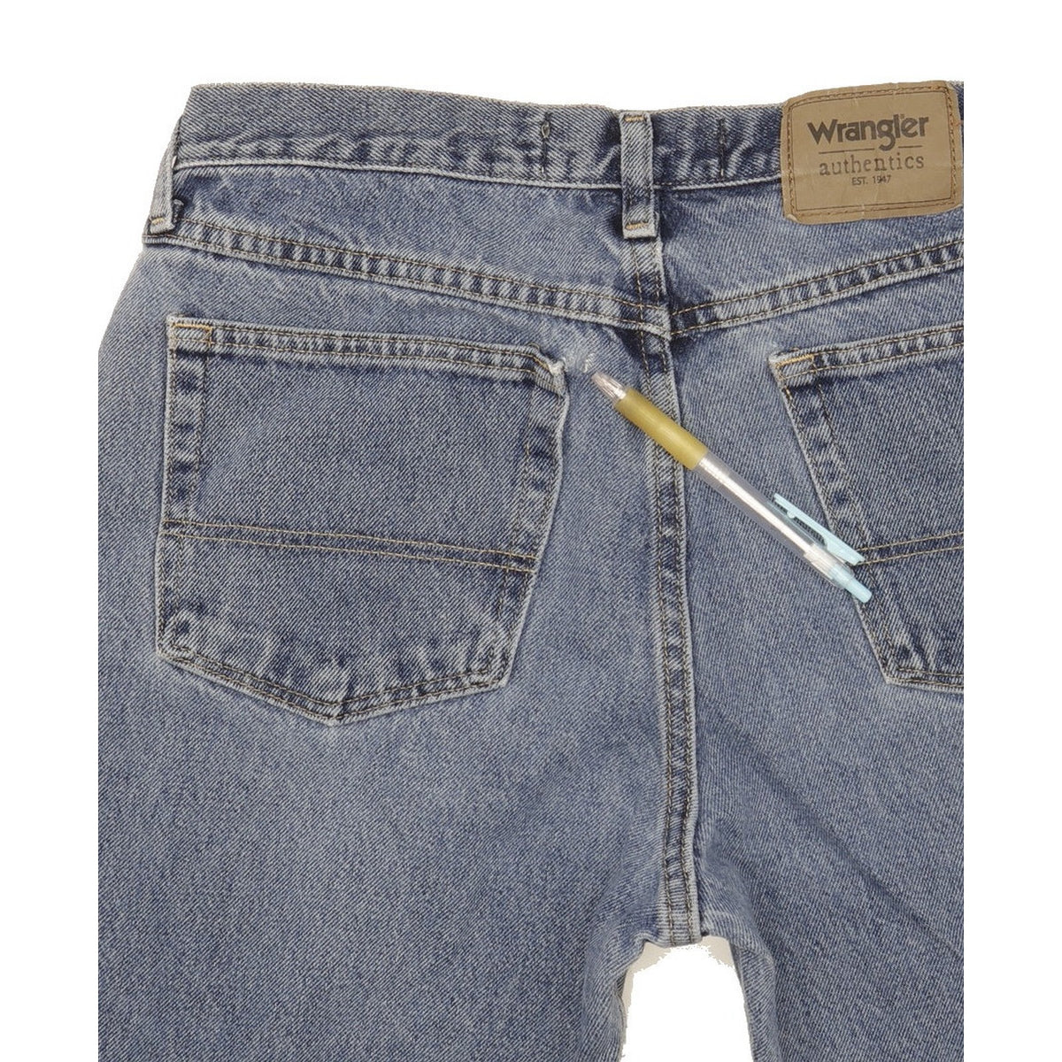 Wrangler Men Blue Straight Regular Jeans W32 L32