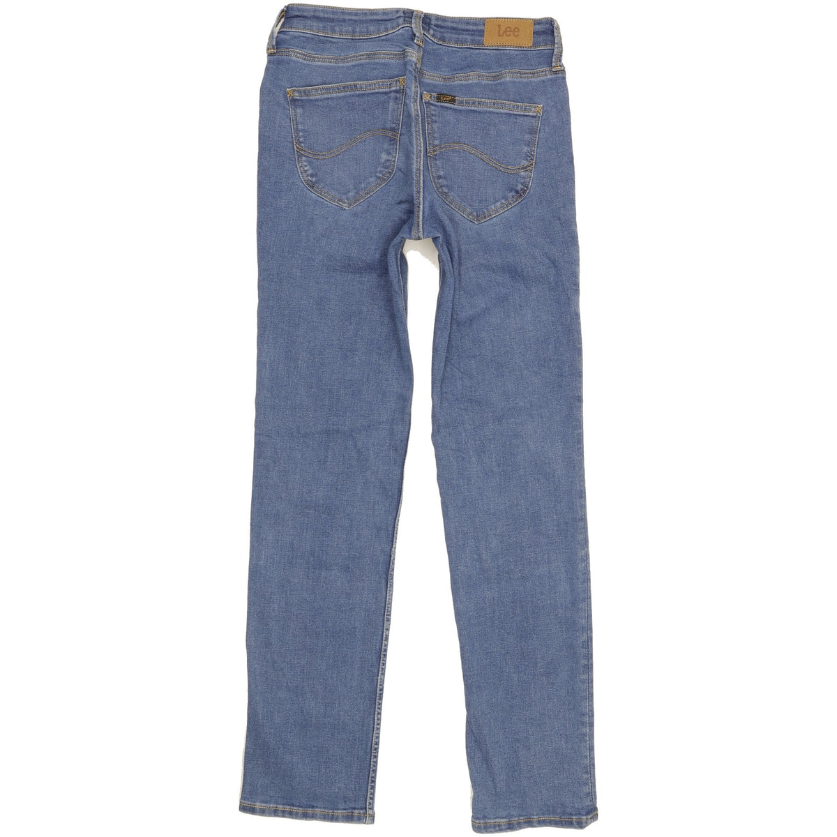 Lee Marion Women Blue Straight Slim Stretch Jeans W28 L30