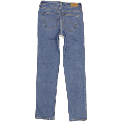 Lee Marion Women Blue Straight Slim Stretch Jeans W28 L30
