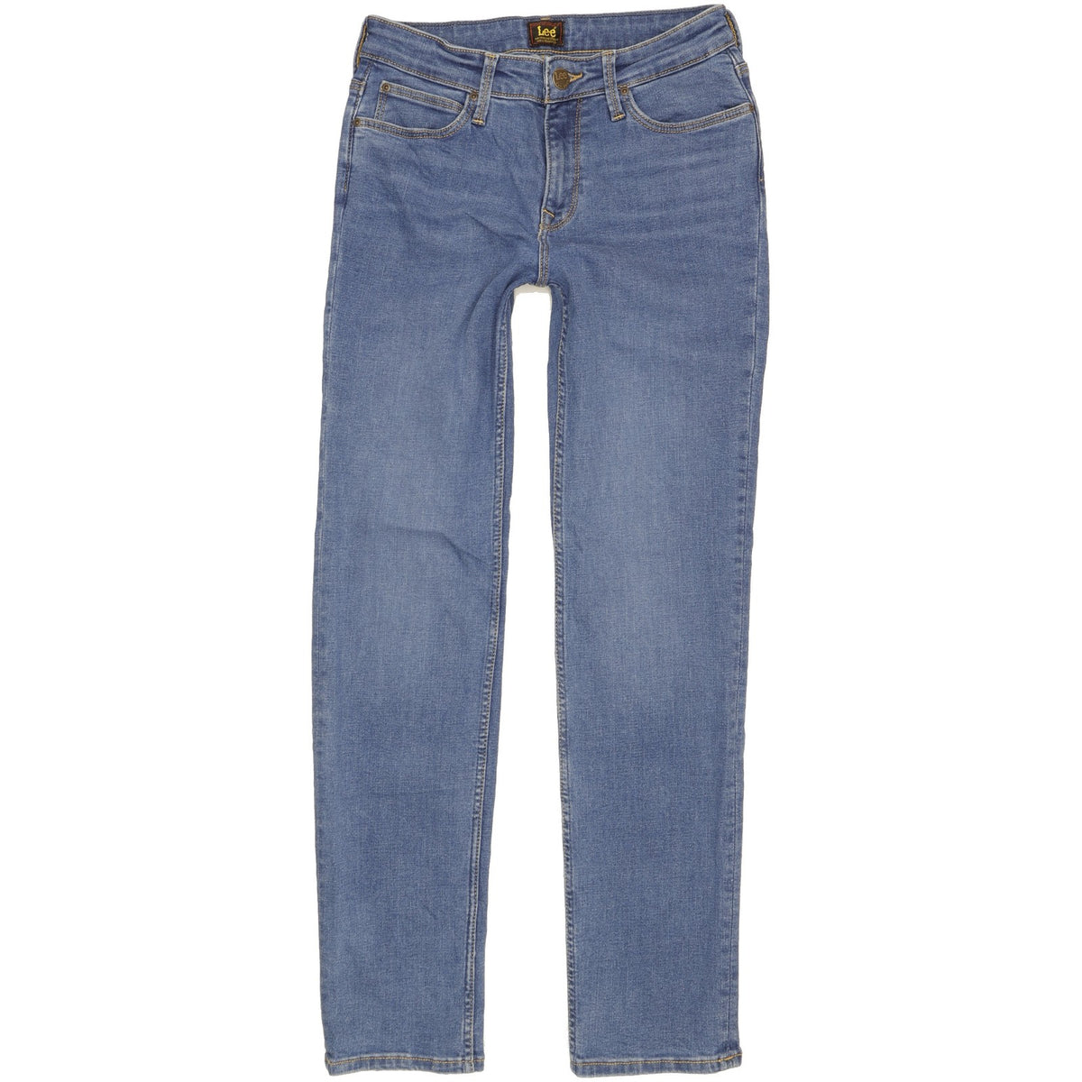 Lee Marion Women Blue Straight Slim Stretch Jeans W28 L30