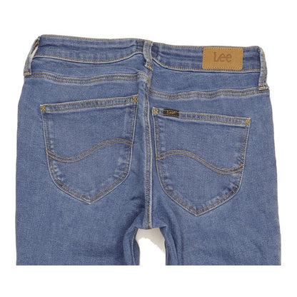 Lee Marion Women Blue Straight Slim Stretch Jeans W28 L30