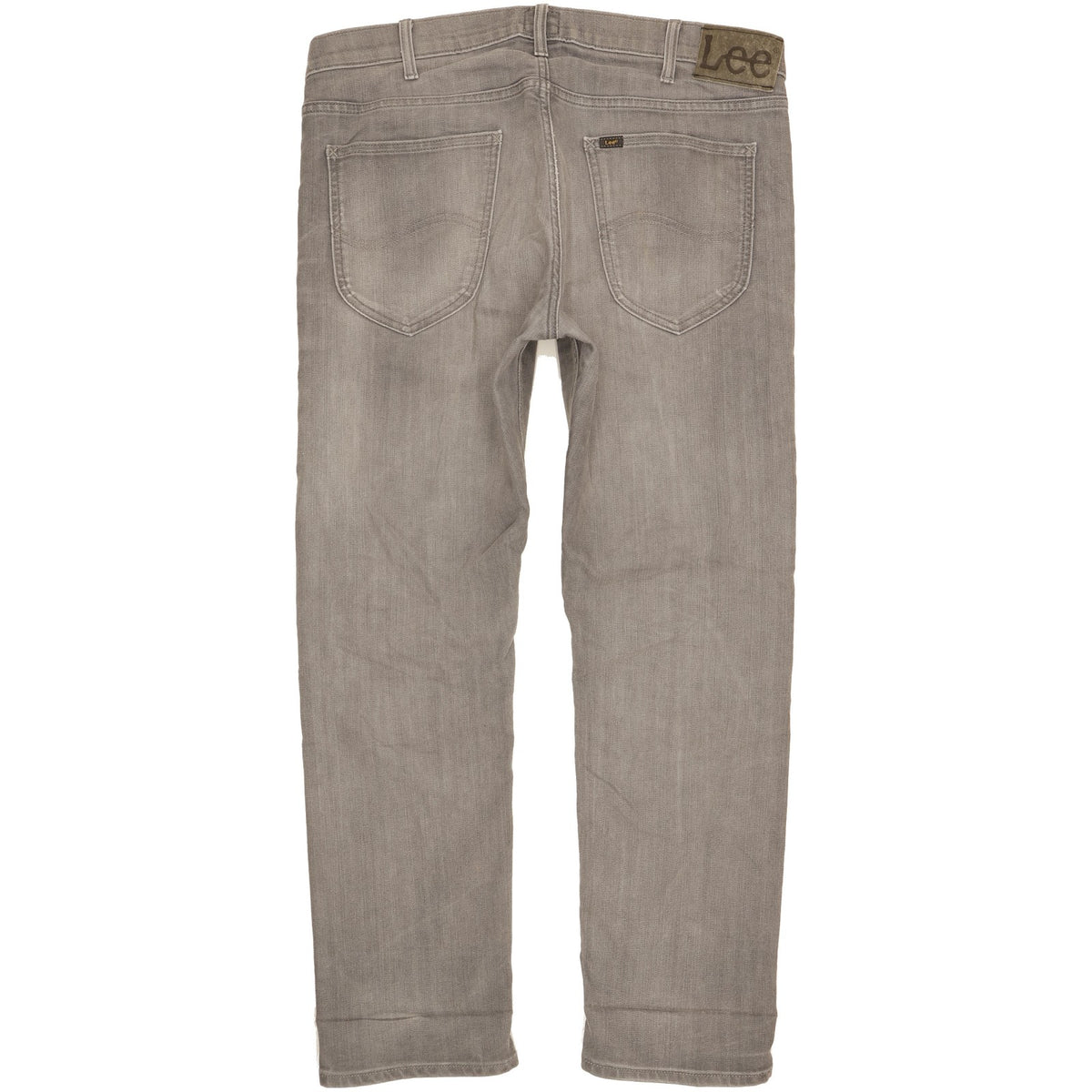 Lee Daren Men Grey Straight Slim Stretch Jeans W36 L30