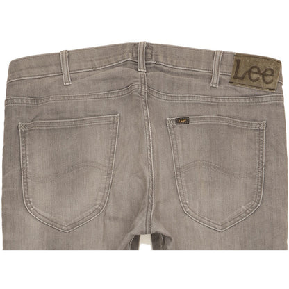 Lee Daren Men Grey Straight Slim Stretch Jeans W36 L30