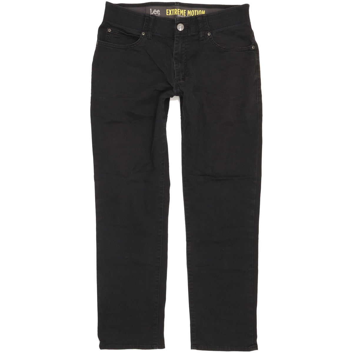 Lee Men Black Straight Regular Stretch Jeans W32 L29