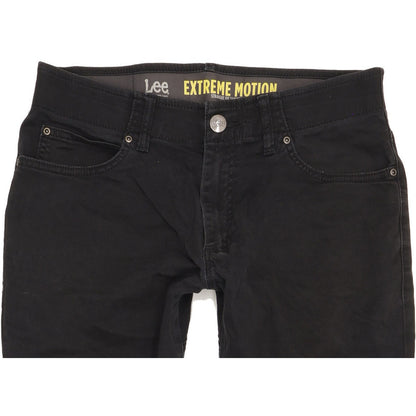 Lee Men Black Straight Regular Stretch Jeans W32 L29