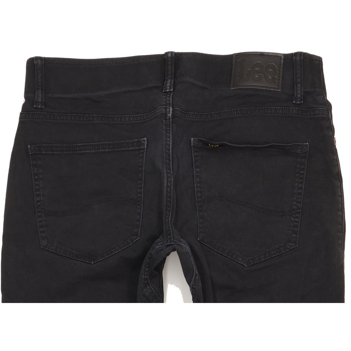 Lee Men Black Straight Regular Stretch Jeans W32 L29