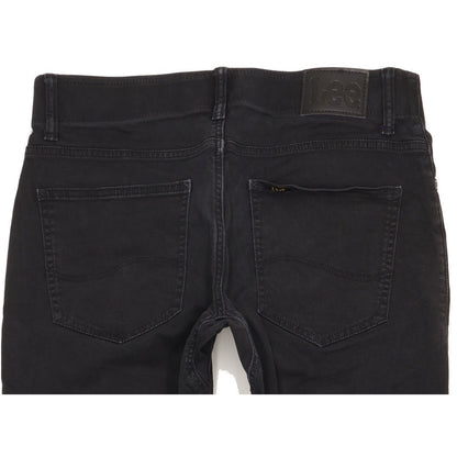 Lee Men Black Straight Regular Stretch Jeans W32 L29