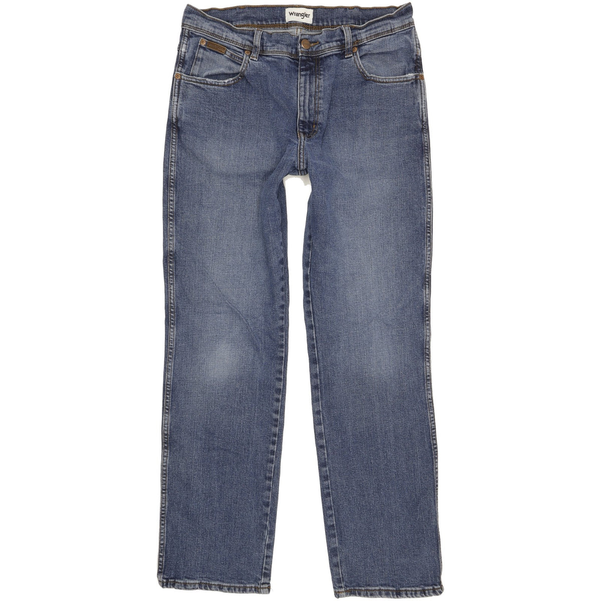 Wrangler Texas Men Blue Straight Regular Stretch Jeans W34 L31