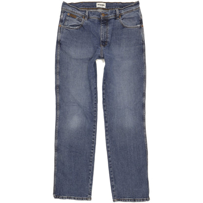 Wrangler Texas Men Blue Straight Regular Stretch Jeans W34 L31