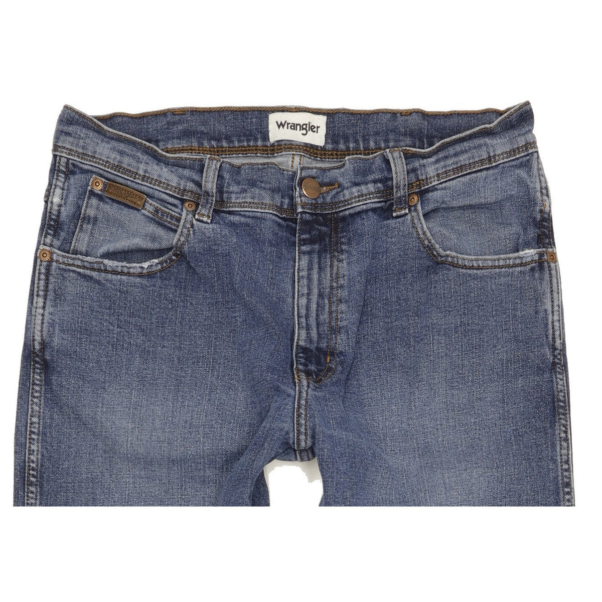 Wrangler Texas Men Blue Straight Regular Stretch Jeans W34 L31