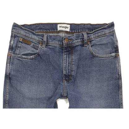 Wrangler Texas Men Blue Straight Regular Stretch Jeans W34 L31