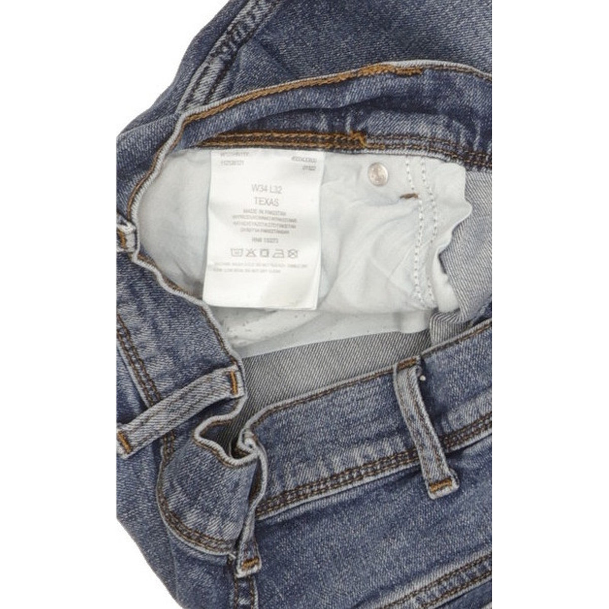 Wrangler Texas Men Blue Straight Regular Stretch Jeans W34 L31