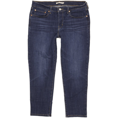 Levi's Women Blue Straight Slim Boyfriend Stretch Jeans W31 L26