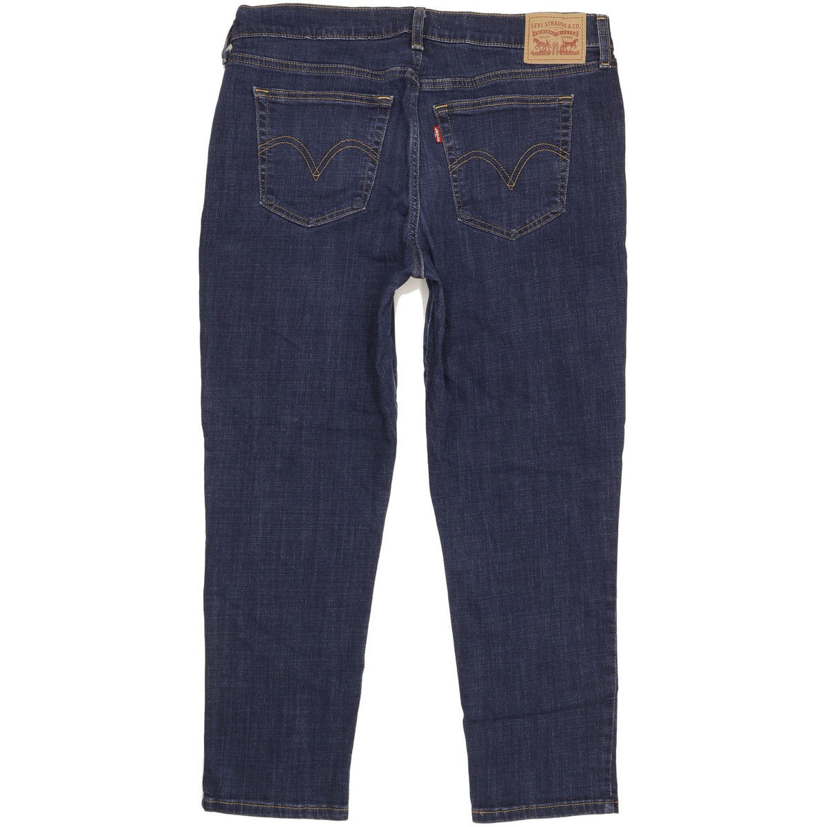 Levi's Women Blue Straight Slim Boyfriend Stretch Jeans W31 L26