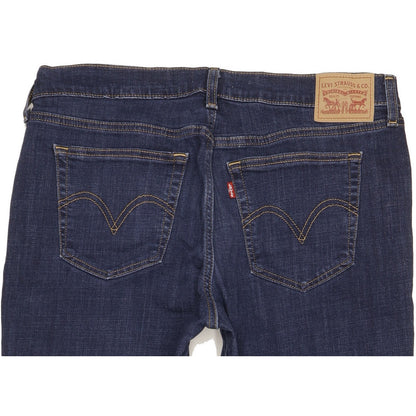 Levi's Women Blue Straight Slim Boyfriend Stretch Jeans W31 L26