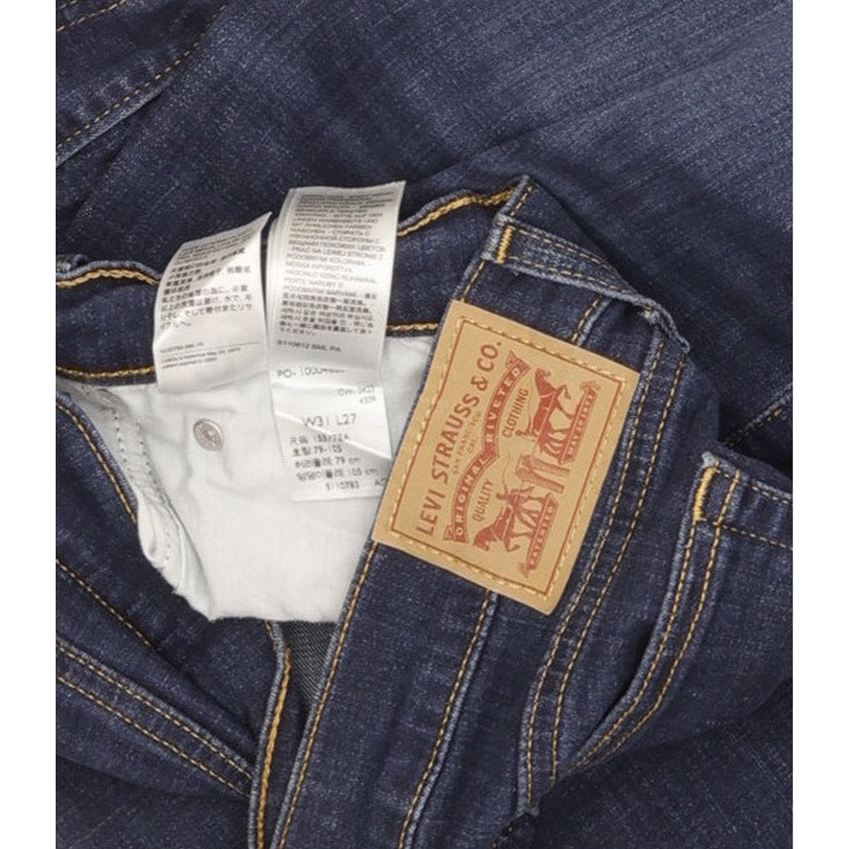 Levi's Women Blue Straight Slim Boyfriend Stretch Jeans W31 L26