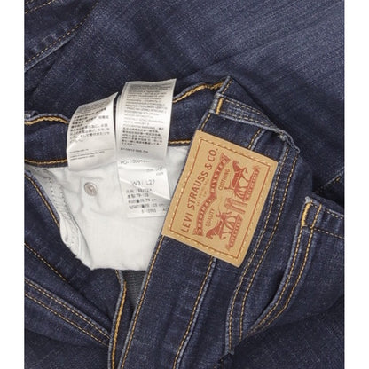 Levi's Women Blue Straight Slim Boyfriend Stretch Jeans W31 L26