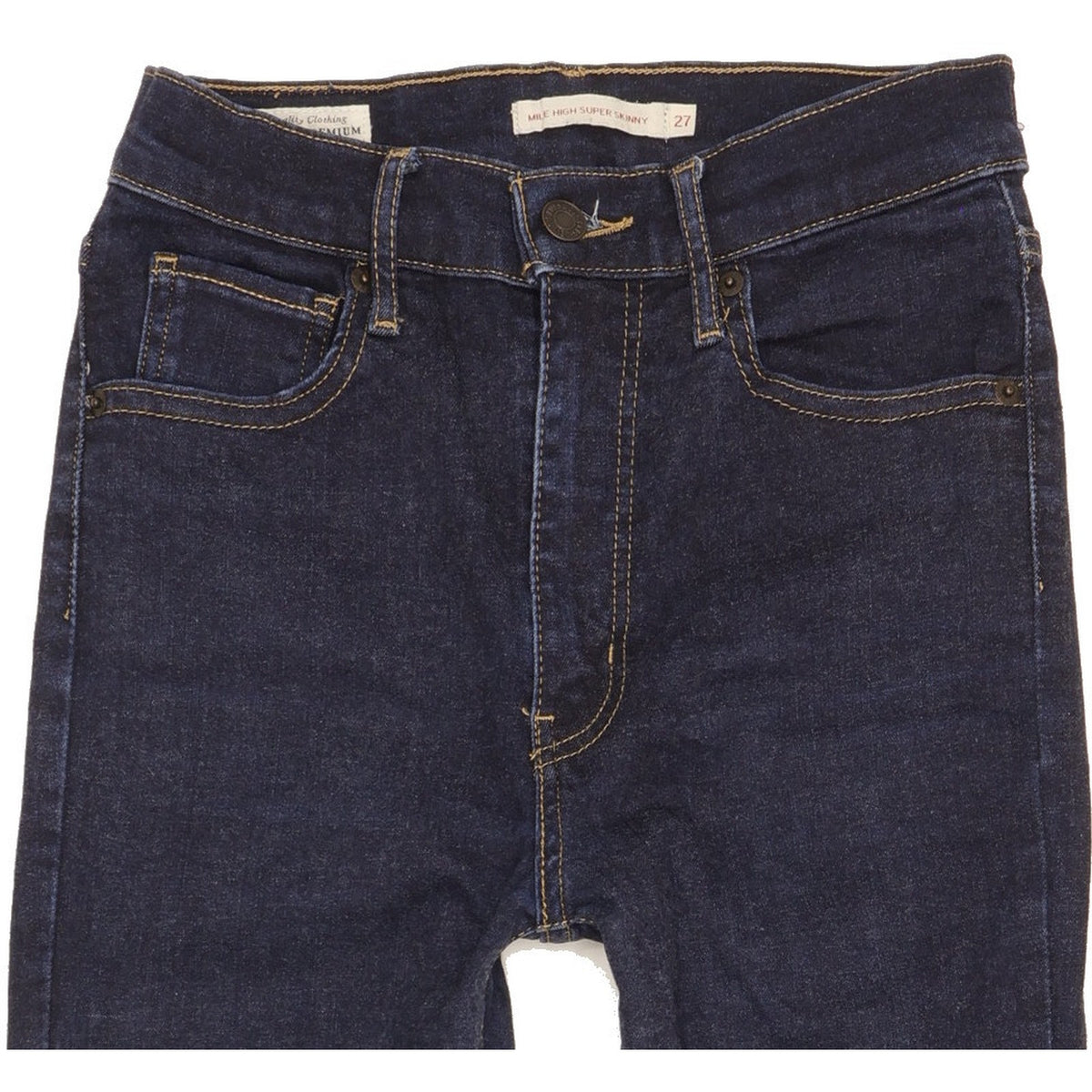 Levi's Mile Blue Skinny Slim Stretch Jeans High Waisted W27 L28