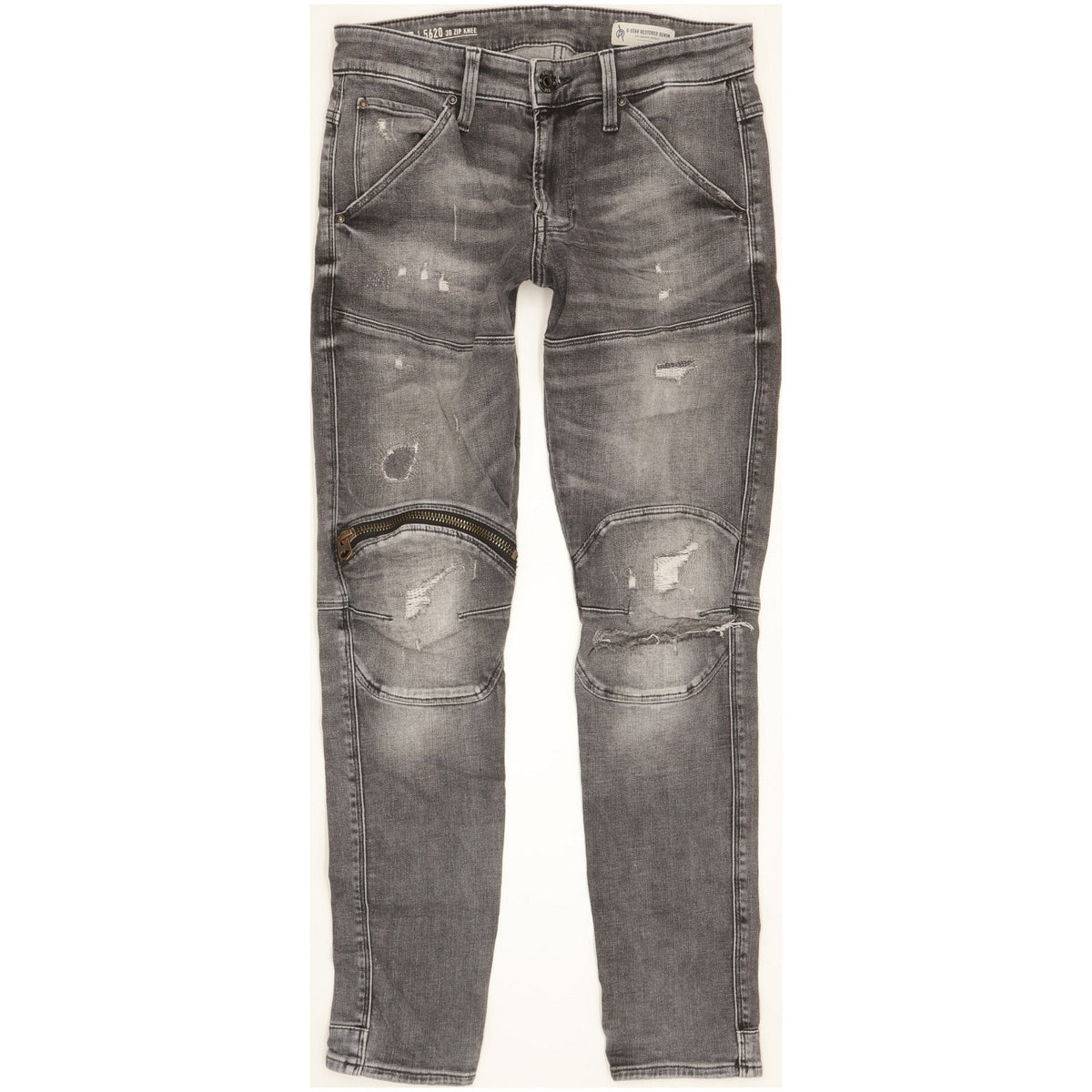 G-Star 5620 3D Men Grey Skinny Slim Stretch Jeans W30 L30