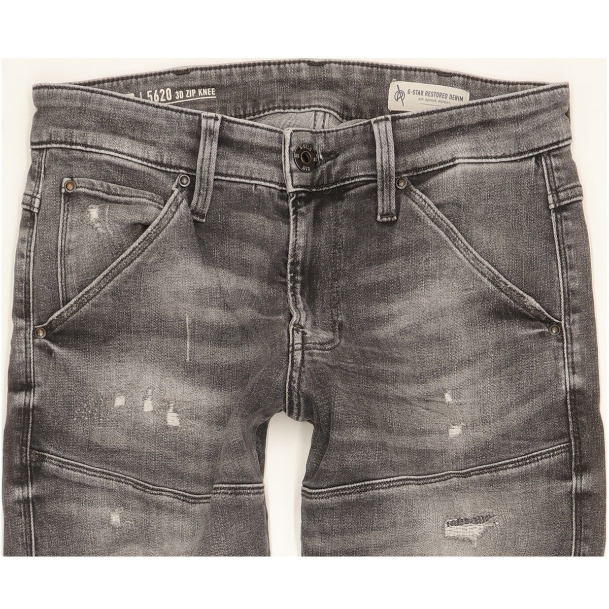 G-Star 5620 3D Men Grey Skinny Slim Stretch Jeans W30 L30